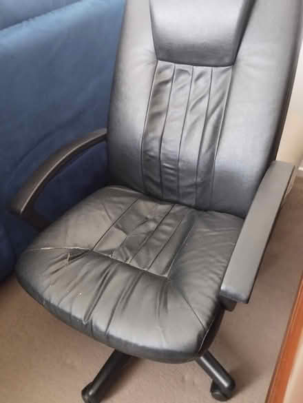 Photo of free Leather office chair (Lea, Preston PR2) #1