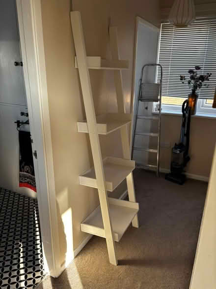 Photo of free White Ladder Shelving Unit (Kiveton Park S26) #3
