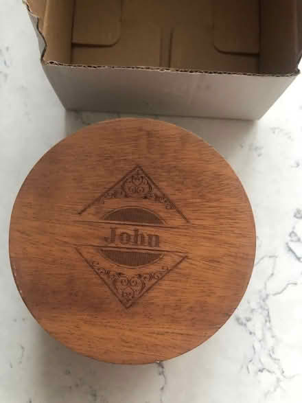Photo of free New personalised wooden ashtray (Lytham FY8) #2