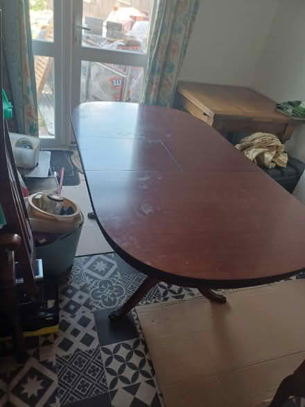 Photo of free Extendable table burgundy colour (Southall) #3