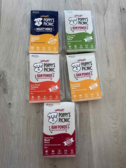 Photo of free 5 x 450g Poppy’s Picnic dog food (Harold Hill RM3) #1