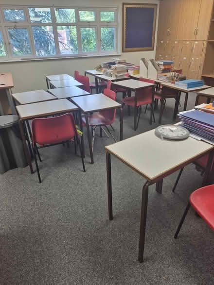 Photo of free Old pupil desks and chairs (RH20 1PB) #3