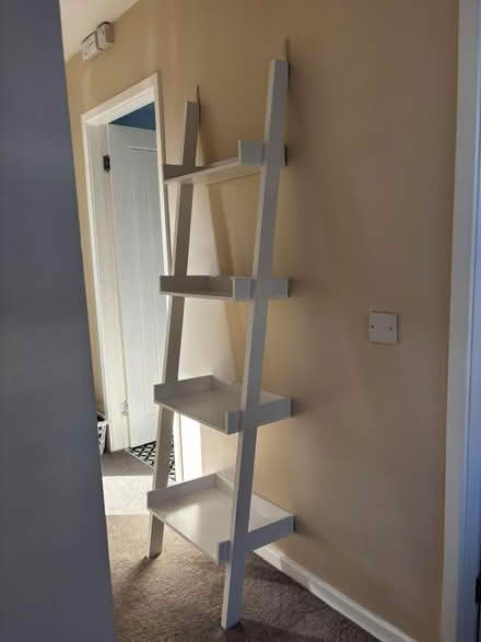 Photo of free White Ladder Shelving Unit (Kiveton Park S26) #1