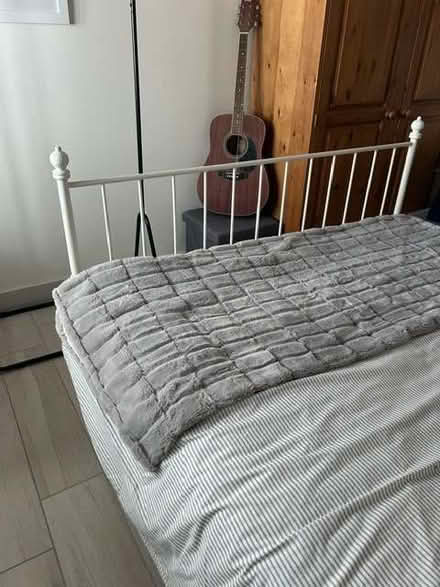 Photo of free Ikea white double bed metal (Bransford WR6) #2