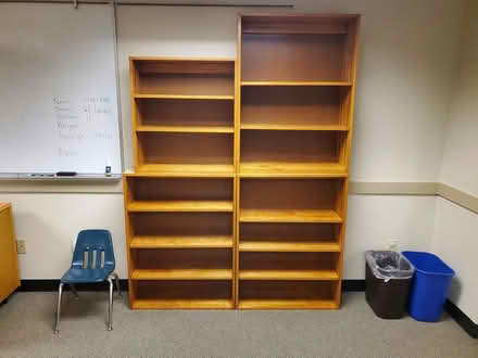 Photo of free 4x Bookcases adjustable shelves (South Bellevue) #1