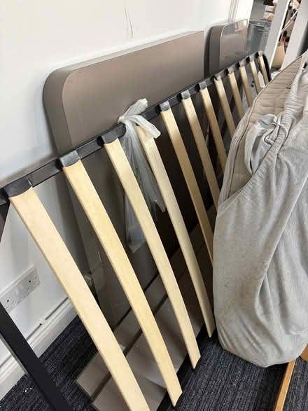 Photo of free Single bed frame with mattress (Abacus House CF23 8HA) #2