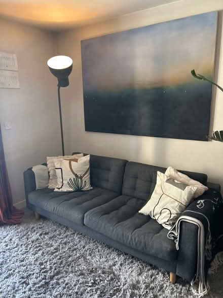 Photo of free Large grey sofa - IKEA (Kennington) #1
