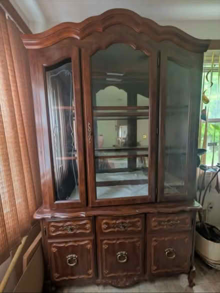 Photo of free Wooden China Cabinet - GOOD (West Orange, NJ) #2
