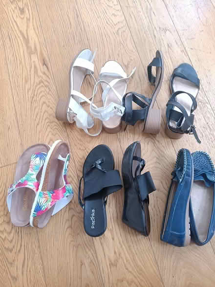 Photo of free 5 pairs of size 4 shoes/sandals (White City, W12) #1