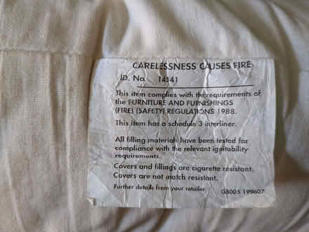 Photo of free IKEA 72cm by 72cm inner cushion (Old Road OX3) #3
