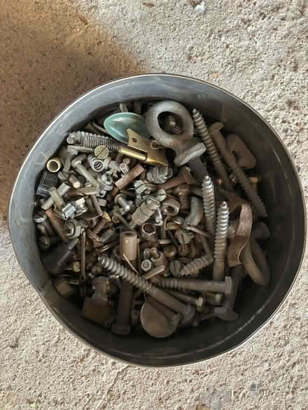 Photo of free 2 Tins of assorted nails and screws etc (North Ascot SL5) #1
