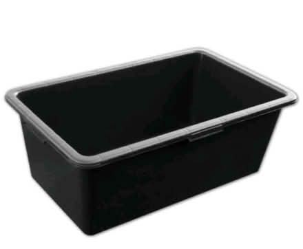 Photo of Black rectangular tub/gavenised tan (Croydon) #1