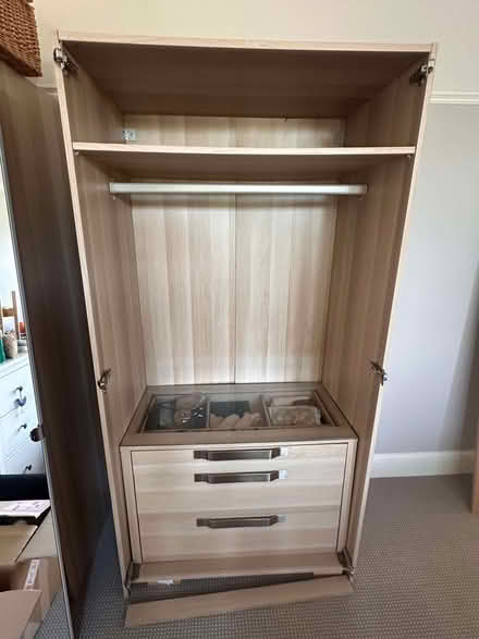 Photo of free IKEA Billy 2m Wardrobe with 2 Wooden Doors (Dismantled) (Moorfields BA2) #1