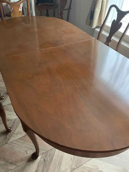 Photo of free Queen Ann dining table and chairs (Abbeydale GL4) #1