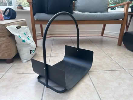 Photo of free Black Metal Log Basket (DA2) #1