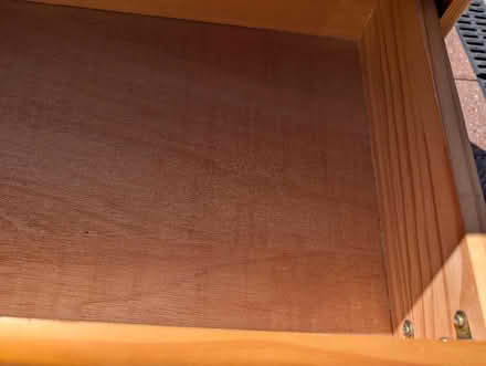 Photo of free pine cupboard and 4 drawers used for storage in garage (Wickford SS11) #1