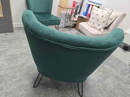 Photo of free Two matching velvet green armchairs (New Cavendish Street, W1W) #4
