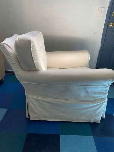 Photo of free Crate & Barrel upholstered chair (West Seattle near High Point) #2