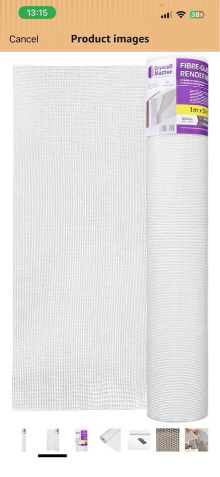 Photo of free Render mesh fibremesh for drywall (SE12 8qq) #4