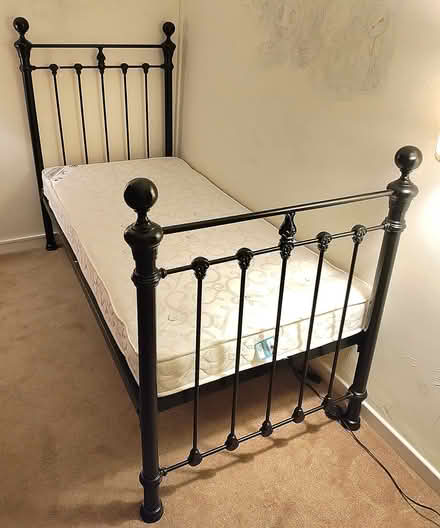 Photo of free 2 x Single Classic Metal Frame Beds (Llandderfel Bala LL23) #1