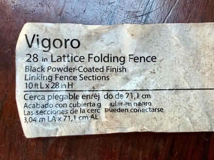 Photo of free Metal Lattice Garden Fence (Near Fxbg train station) #4