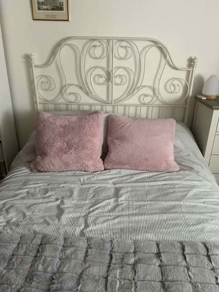 Photo of free Ikea white double bed metal (Bransford WR6) #3