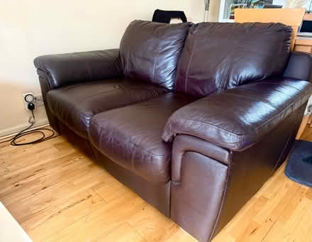 Photo of free 2 brown sofas - set (Clipstone LU7) #1