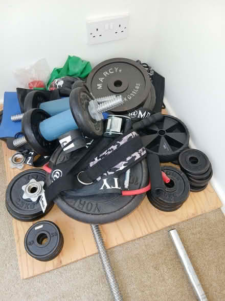 Photo of free Assorted weights and bars (Danehill RH17) #1