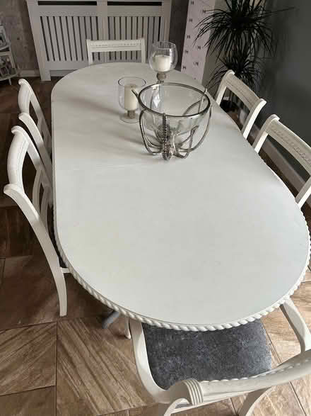 Photo of free Oval dinning table and 6 chairs (NE30 3QE) #1