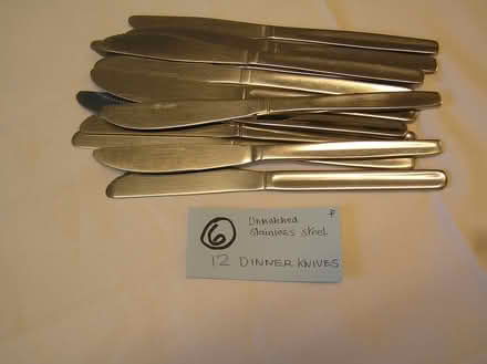 Photo of free 12 s/steel dinner knives (West Moors BH22) #1