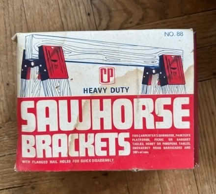 Photo of free Sawhorse Brackets- 2 std. & 4 large (Fair Haven) #1