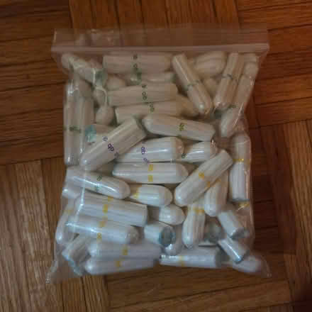 Photo of free Pkg of assorted ob tampons (Britannia/Winston Churchill) #1