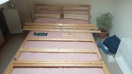 Photo of free Double bed frame with slats (Cornholme, OL14) #1