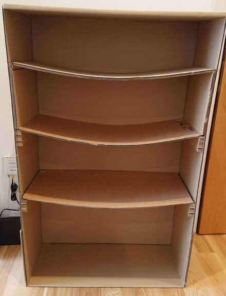 Photo of free 2 cardboard shelves 76x31x120cm (Central Lancaster LA1) #2