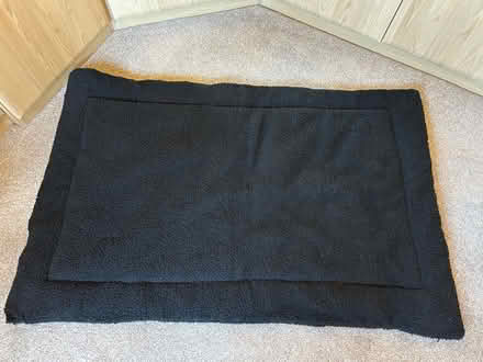 Photo of free Dog mat - black fleece 120x76 (Grindleton BB7) #1