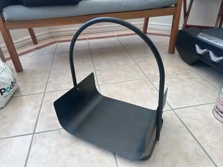 Photo of free Black Metal Log Basket (DA2) #3