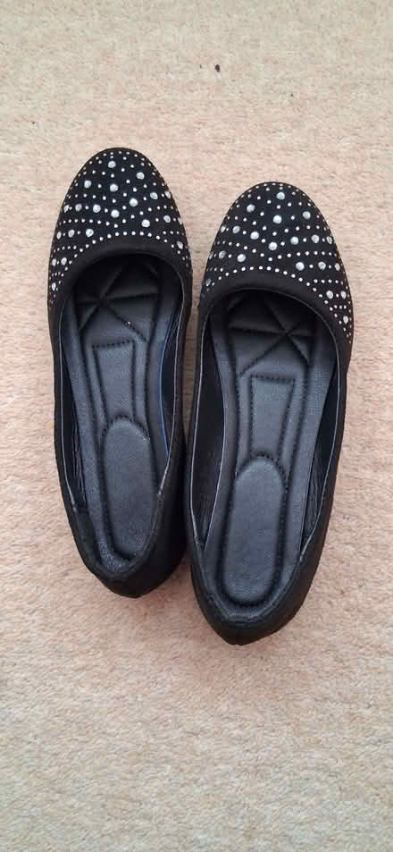 Photo of free pair of black slippers with diamante design (Wigmore LU2) #1