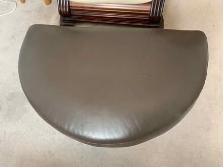 Photo of free Large brown leather foot rest (Newbury RG14) #2