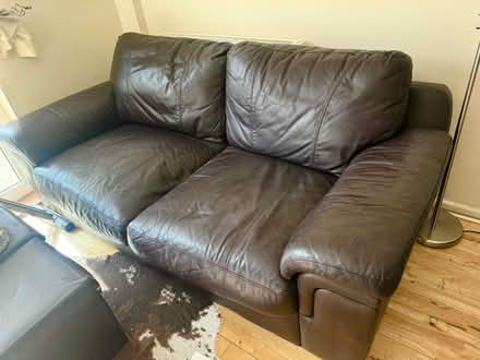 Photo of free 2 brown sofas - set (Clipstone LU7) #4