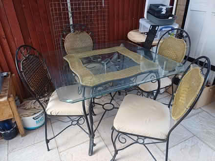 Photo of free Wrought iron table & chairs (Haylands Way MK41) #1