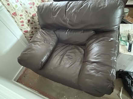 Photo of free Brown Real Leather 3-piece Suite (Longsight, M13) #4