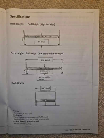 Photo of free Part Electric Bed (Blairstown NJ) #3