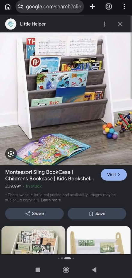 Photo of Kids book shelf/sling (Cowley OX4) #1