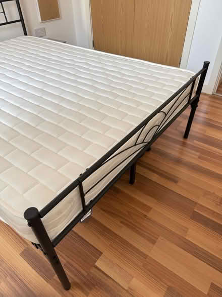 Photo of free Double Bed Frame and Mattress (LE1) #2