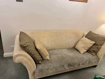 Photo of free Cream 3 seater sofa (Hazelhurst BL8) #4