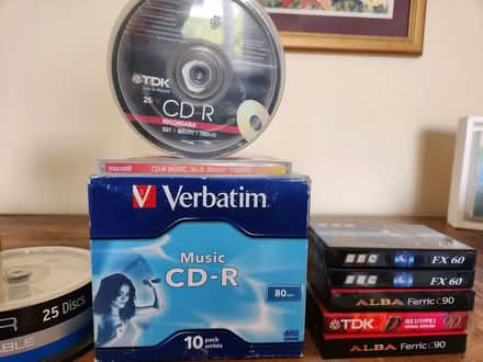 Photo of free New blank CDR, DVDRW, CD printable discs, cassettes. (Radbrook Green SY3) #3