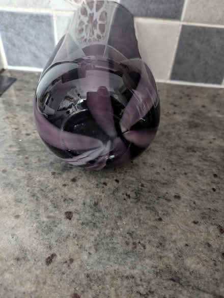 Photo of free Purple stripe hand blown vase (Grangeway area NN10) #3