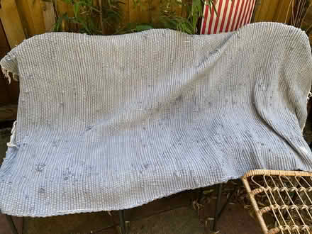 Photo of free Blue cotton rug (Brockley SE4) #1