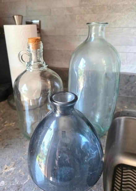Photo of free vintage bottles-clear/blue/green (Southeast Wheaton) #1