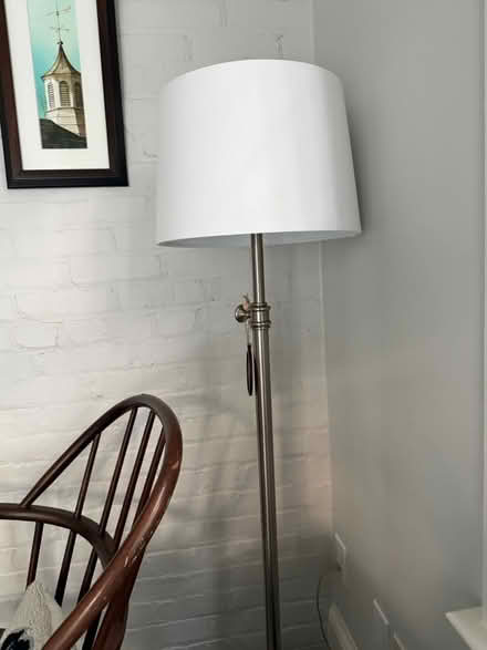 Photo of free 2 - 10” High Linen Drum Lampshades (North Cleveland Park) #1